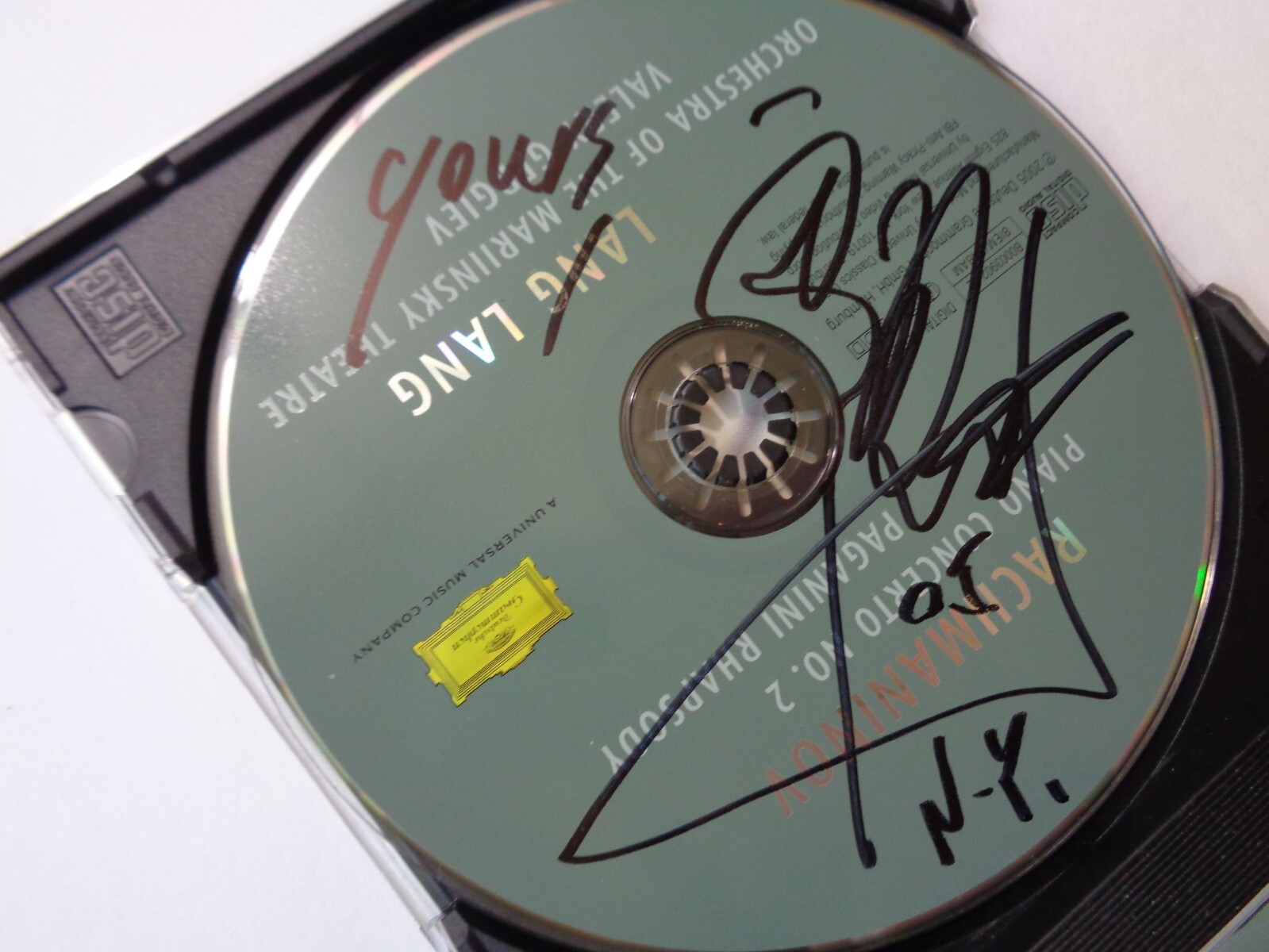 Authentic Lang Lang signed Rachmaninov CD autograph with early full inscription yours 05 N.Y.