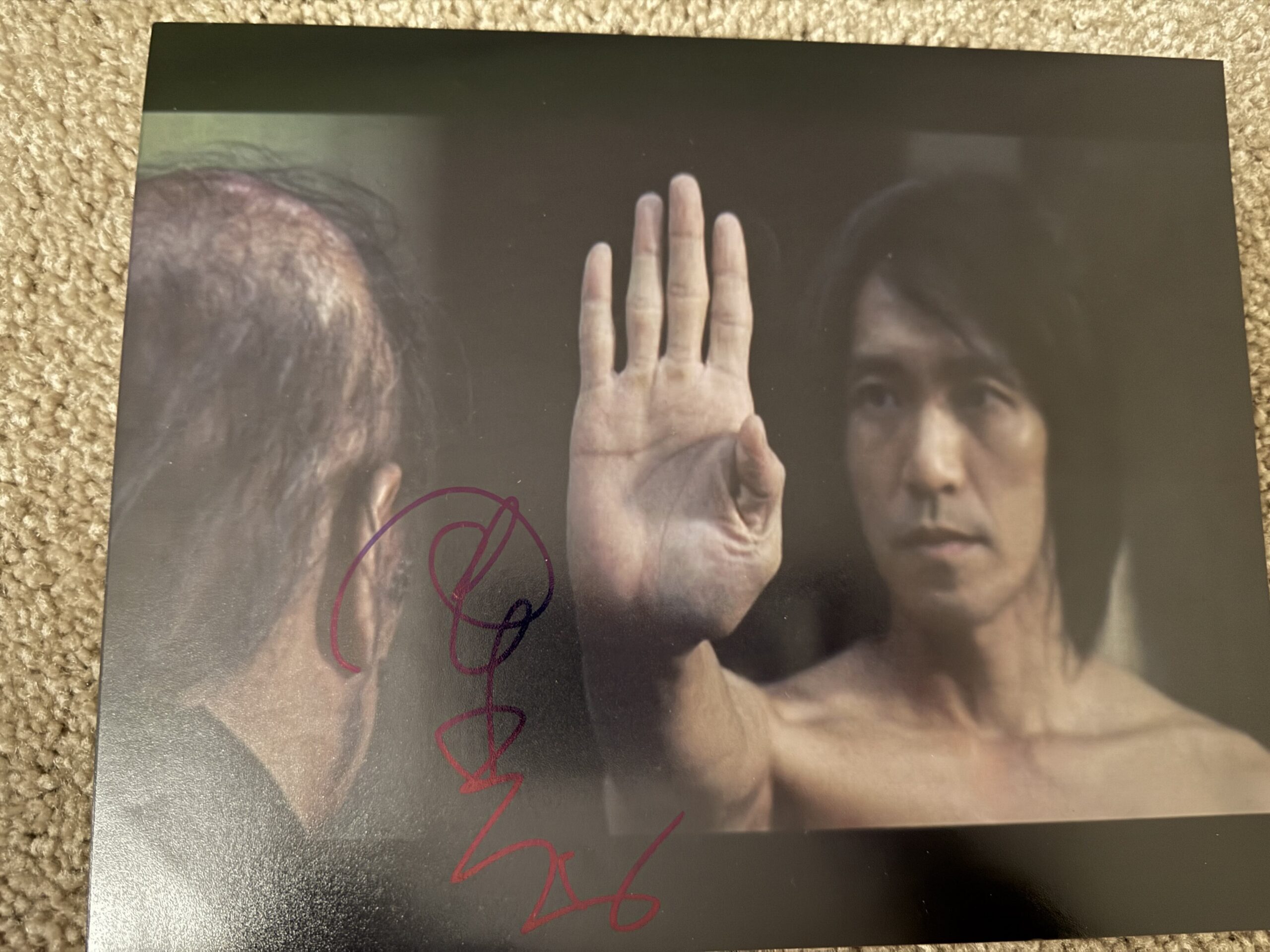 Authentic Stephen Chow signed Kung Fu movie still photo autograph verified by RACC member.
