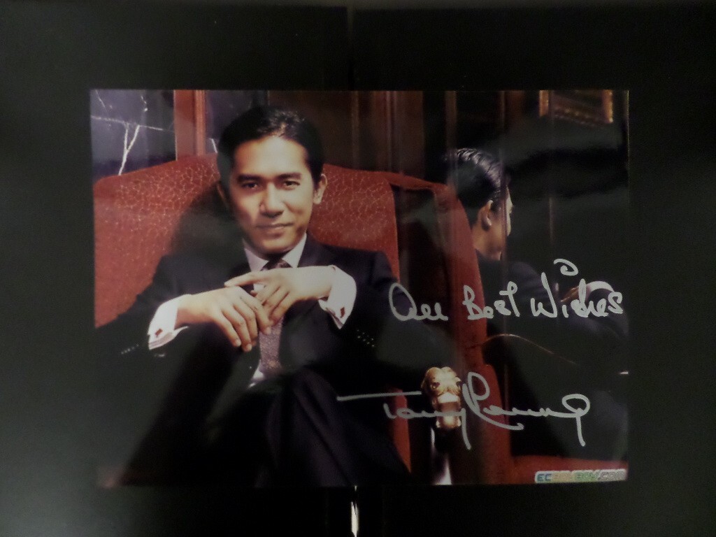 Authentic Tony Leung signed portrait photo autograph with All Best Wishes inscription. Title: tony-leung-signed-portrait-photo-autograph-inscription